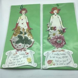 Novelty Paper Doll Hanky Cards